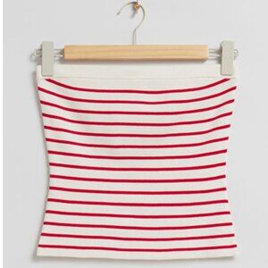& Other Stories | Red & White Breton Striped Tube Top | Size Medium  | BNWT